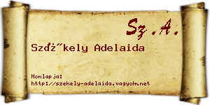 Székely Adelaida névjegykártya